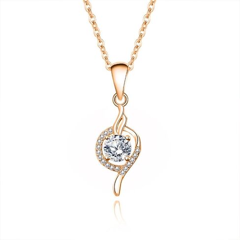 14K Gold 0.6ct D-Color VVS1 Diamond Spade Pendant Necklace, Stylish and Luxurious Women's Accessory in Saudi Arabia