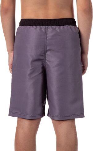 Intimo DC Comics Batman Boys 'Swimming Trunks Pool Board Shorts Mesh Netting Elastic Bandband (10/12) Gray in Saudi Arabia