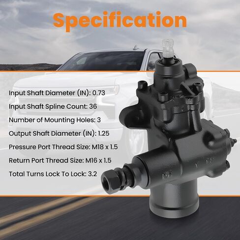 MaxPeedingRods 27-7539 مربع معدات التوجيه السلطة لـ Chevy لـ GMC C1500 C2500 C3500 K1500 K2500 K3500 1988-2000 ، ل Dodge RAM 1500 2500 Pickup 1994-2001 in Kuwait