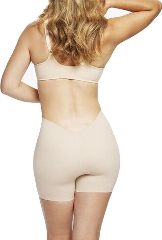 Miraclesuit TC Fine Intimates Dress Rehearsal Low-Back Mid-Thigh Shaping Short - 4168 (Warm Beige, Large) in Saudi Arabia