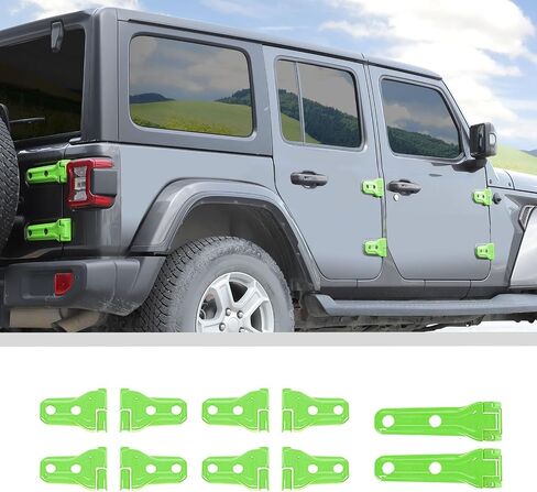 Jwwy for Jeep JL Hinge Kits Door Door Cover Cover Park Tyre Carrier Bracket Cover Cover Trim Trim For 2018-2024+Jeep Wrangler JL Jlu & Gladiator JT Outside Accessories 20pcs White in Kuwait