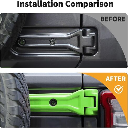 Jwwy for Jeep JL Hinge Kits Door Door Cover Cover Park Tyre Carrier Bracket Cover Cover Trim Trim For 2018-2024+Jeep Wrangler JL Jlu & Gladiator JT Outside Accessories 20pcs White in Kuwait