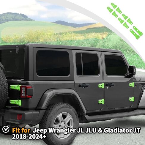 Jwwy for Jeep JL Hinge Kits Door Door Cover Cover Park Tyre Carrier Bracket Cover Cover Trim Trim For 2018-2024+Jeep Wrangler JL Jlu & Gladiator JT Outside Accessories 20pcs White in Kuwait