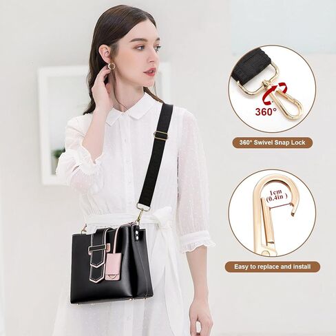 حزام محفظة حارس طويل واسعة 3.8 سم حزام كتف Crossbody حقيبة استبدال أحزمة الغيتار قابل للتعديل للنساء حقائب اليد in Kuwait