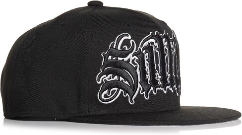 Sullen Men's Hur Skulls Graphic Tattoo Lifestyle Adjustable Flatbill Snapback Hat Black in Saudi Arabia