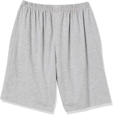 شورت AmeriMark للسيدات - شورت برمودا رياضي بخصر مطاطي بالكامل - شورت جولف للسيدات مصنوع من القطن بنسبة 100% مع جيوب باللون الكحلي 4X in Kuwait