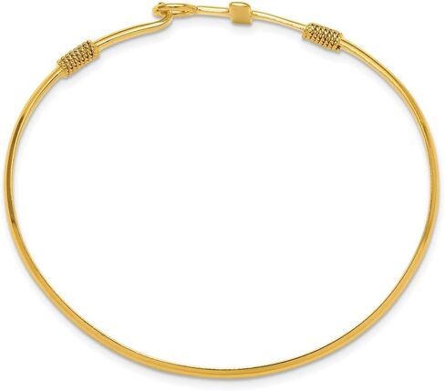 925 Sterling Silver Gold-Gold-Bangle Bangele 7.25 " in Saudi Arabia