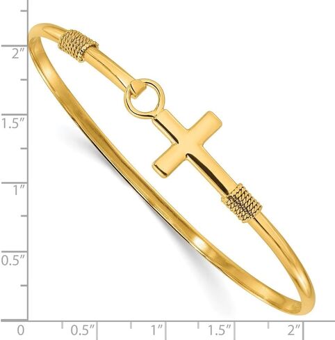 925 Sterling Silver Gold-Gold-Bangle Bangele 7.25 " in Saudi Arabia