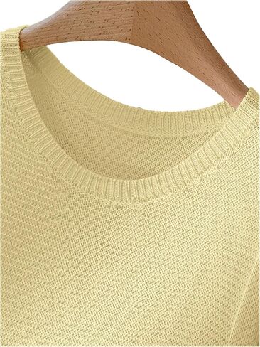 SOLY HUX Women's Plus Size Crochet Tank Tops Sleeveless Crew Neck Ruffle Summer Boho Knit Sweater Vest in Saudi Arabia