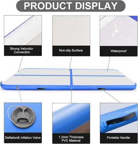 10ft 3M نفخ الجمباز حصيرة الهواء الطابق المسار تراجع حصيرة اللياقة البدنية الصالة الرياضية حصيرة اليوغا حصيرة ممارسة اليوغا حصيرة الفنون القتالية للمنزل التدريب في الهواء الطلق استخدام ث/مضخة هواء كهربائية in Kuwait