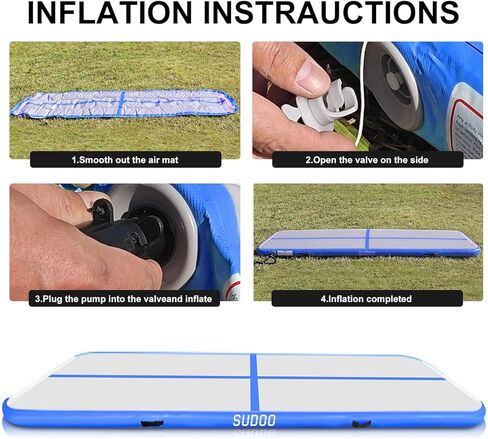 10ft 3M نفخ الجمباز حصيرة الهواء الطابق المسار تراجع حصيرة اللياقة البدنية الصالة الرياضية حصيرة اليوغا حصيرة ممارسة اليوغا حصيرة الفنون القتالية للمنزل التدريب في الهواء الطلق استخدام ث/مضخة هواء كهربائية in Kuwait