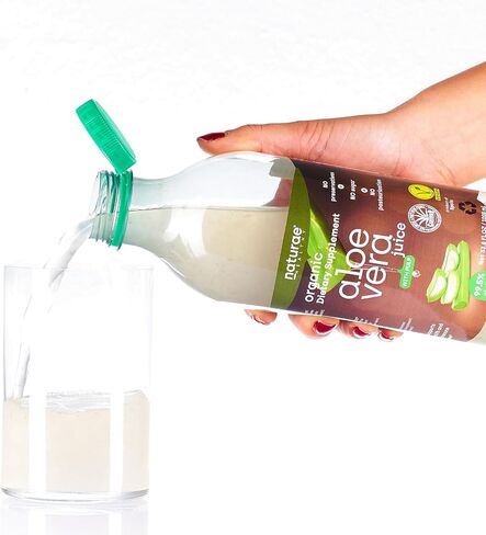 Naturae Healthy- Organic Aloe Vera Juice with Pulp – Cold-Processed from Fresh Leaves – Pure, Natural & Vegan- 33.8 fl oz in Saudi Arabia