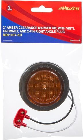 Maxxima M09100Y-KIT 2 "Round P2/P3 Marker Marker Kit مع Grommet & Pigtain Clop in Saudi Arabia