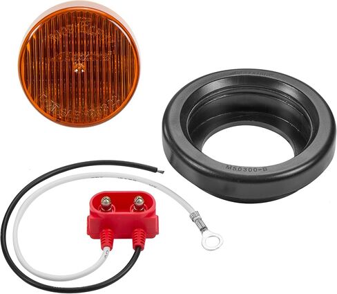 Maxxima M09100Y-KIT 2 "Round P2/P3 Marker Marker Kit مع Grommet & Pigtain Clop in Saudi Arabia