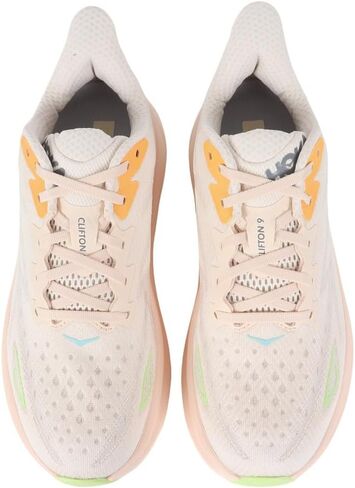 Hoka One One Clifton 9 1127896-BSW Textile Womens Trainers - Blanc De Blanc Swim Day - 9.5 US in Kuwait