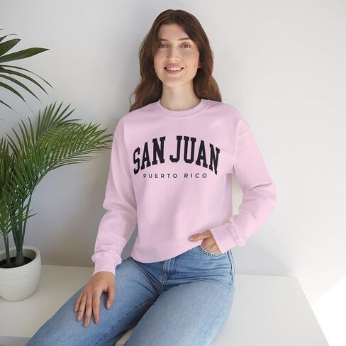 San Juan Puerto Rico Adult Unisex Crewneck Sweatshirt in Kuwait