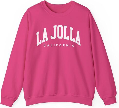 La Jolla California Adult Unisex Crewneck Sweatshirt in Kuwait