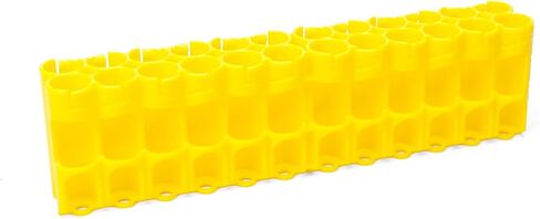 by Powerpax AAA Battery Storage Caddy, Yellow - Holds 24 Batteries (Not Included) in Kuwait
