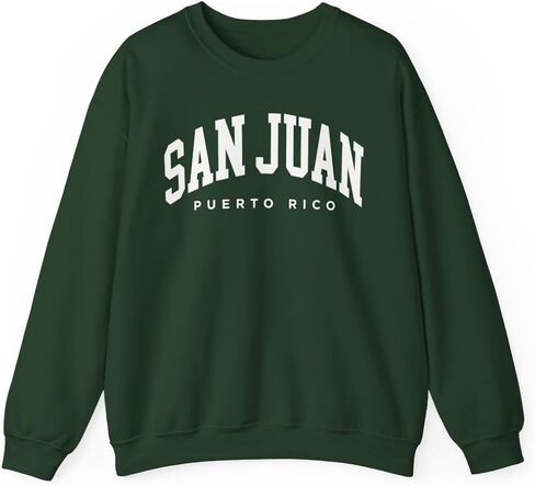 San Juan Puerto Rico Adult Unisex Crewneck Sweatshirt in Kuwait