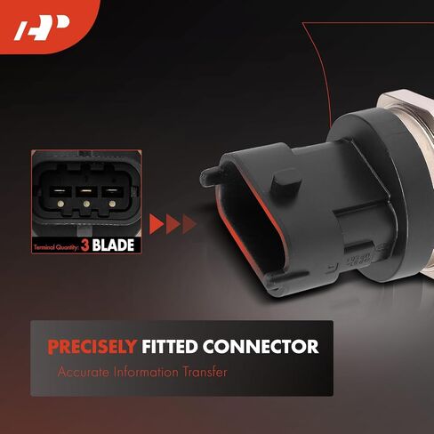 A-Premium Fuel Pressure Sensor [3 Pins] Compatible with Hyundai Sonata, Santa Fe, Accent, Tucson, Genesis, Veloster, Equus, Elantra GT & Kia Soul, Optima, Sorento, Forte, Rio, Sedona, Cadenza, K900 in Saudi Arabia