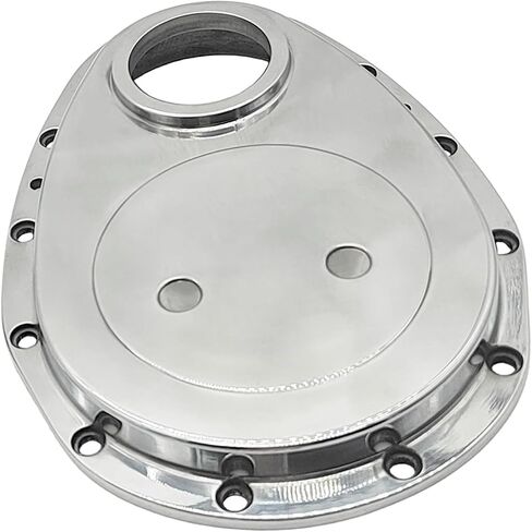 1 Set Silver Polished Aluminum Timing Chain Cover Kit With Gaskets And Bolts Fits for Small Block Chevy SBC 283 305 327 350 383 400 in Saudi Arabia