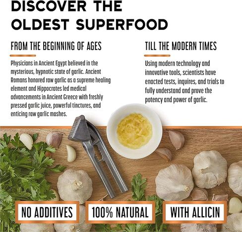 Pure Garlic Extract – Allicin Supplement – Immune Support. Alcohol-Free Formula, Vegan, Raw, Superfood – Liquid Garlic Oil Drops - 1 fl.oz in Saudi Arabia
