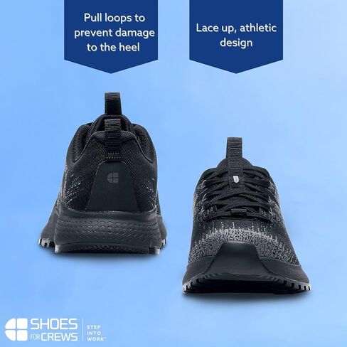 Shoes for Crews Heather II, Women's Soft Toe (ST) Work Shoes, Slip Resistant, Water Resistant, Black in Saudi Arabia