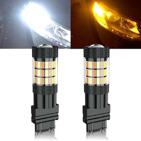 متوافق مع Chevy Silverado 1500 LED Turn Signal Lights 1999 2000 2001 2002 2003 2004 2005 2006 2007 2008 2008 2010 2012 2013 ، Switchback 3157 LED Light Lights ، 2-pack in Kuwait
