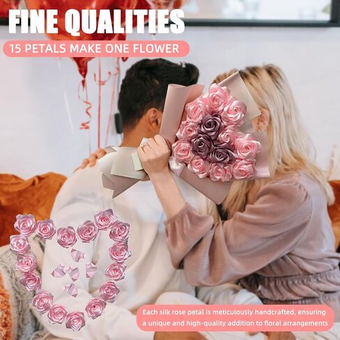بتلات روز شريط مسابقة 200 ٪ لزراعة الزهور صياغة راموس إلى الأبد باقات زهرة ، Petalos de Rosas eternas ترتيبات روز الإمدادات لحفل الزفاف ، الذكرى السنوية in Kuwait