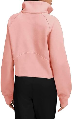 Half Half zip Hoodies اقتصاص Sweatershirt Dulover Sweatershirt 2025 ملابس الموضة ملابس مع جيب in Saudi Arabia