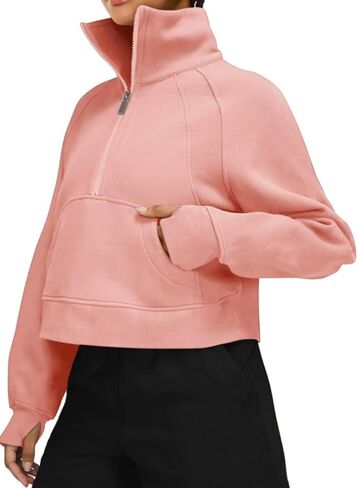 Half Half zip Hoodies اقتصاص Sweatershirt Dulover Sweatershirt 2025 ملابس الموضة ملابس مع جيب in Saudi Arabia