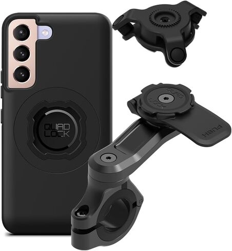 Quad Lock Motorcycle Handlebar Mount PRO Kit with Vibration Dampener and MAG Phone Case for Samsung Galaxy S25 Ultra in Saudi Arabia