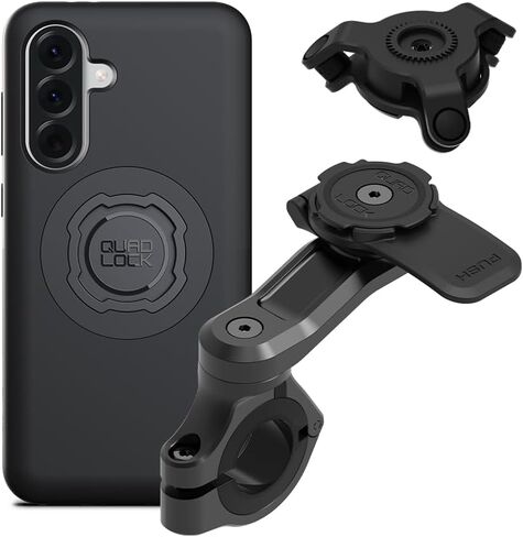 Quad Lock Motorcycle Handlebar Mount PRO Kit with Vibration Dampener and MAG Phone Case for Samsung Galaxy S25 Ultra in Saudi Arabia