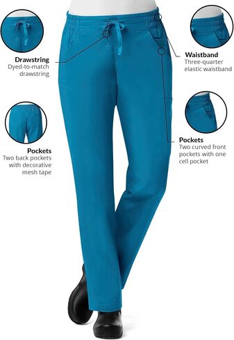 Maevn Women's Blossom Signature Ladies Mesh Pocket 3-Quaters Elastic Band Pant in Saudi Arabia