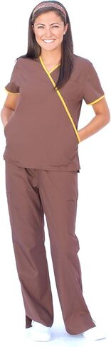 Reina 1006 Mini Wrap Top W/Invisible Pockets و Pants Pants in Saudi Arabia