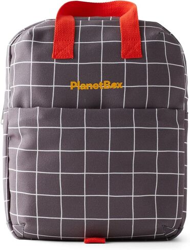 PlanetBox Lunch Tote Bag – Rockin Dino Edition 2-in-1 Convertible Backpack Lunch Tote with Adjustable Straps, Pockets & Water-Resistant Interior – Durable, BPA-Free, & Machine Wash Safe in Saudi Arabia