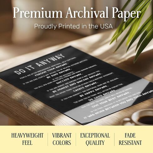 Inspirational Quotes Wall Decor for Men - Black Office Wall Decor - Motivational poster - Motivational Wall Art - Office Wall Art & Decor - positive Sayings - Do It Poster 8x10 Yellowbird Art & Design in Saudi Arabia