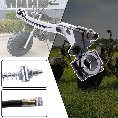 كابل فرامل بمقبض ذراع الفرامل اليسرى 67 بوصة طقم أحذية فرامل الطبل مناسب لمحرك 196cc 200cc كولمان CT200U CT200U-EX BT200X Baja Warrior Heat MB200 MB165 Massimo Mini Bike Parts in Kuwait