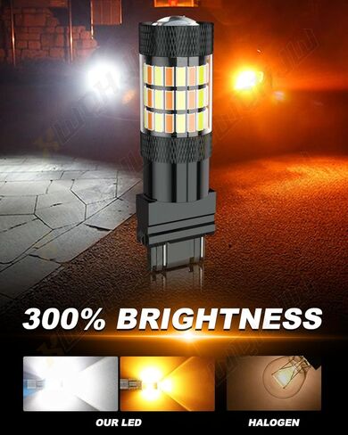 متوافق مع Chevy Silverado 1500 LED Turn Signal Lights 1999 2000 2001 2002 2003 2004 2005 2006 2007 2008 2008 2010 2012 2013 ، Switchback 3157 LED Light Lights ، 2-pack in Kuwait