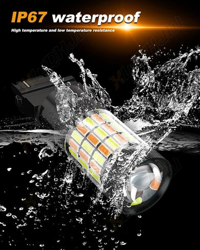 متوافق مع Chevy Silverado 1500 LED Turn Signal Lights 1999 2000 2001 2002 2003 2004 2005 2006 2007 2008 2008 2010 2012 2013 ، Switchback 3157 LED Light Lights ، 2-pack in Kuwait