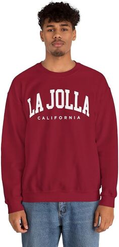 La Jolla California Adult Unisex Crewneck Sweatshirt in Saudi Arabia
