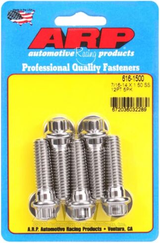 ARP 12pt براغي 7/16 بوصة -14 × 1.500 من الفولاذ المقاوم للصدأ 5/pkg in Saudi Arabia