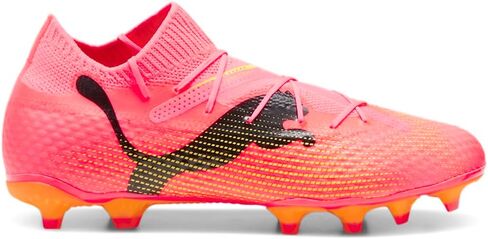 Puma Mens Future 7 Pro Grouverag Football ، Soccer Sneakers Shoised ، في الهواء الطلق ، العشب - Orange in Saudi Arabia