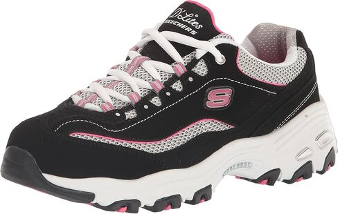Skechers Women's D Lites Life Saver Shoes, Black/Black, 7 M in Saudi Arabia