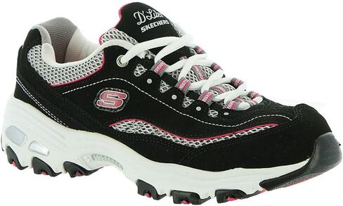 Skechers Women's D Lites Life Saver Shoes, Black/Black, 7 M in Saudi Arabia