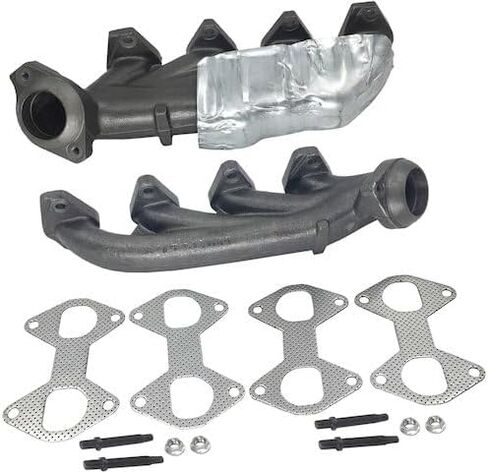 Exhaust Manifold Set of 2 with Gaskets- Compatible with 2004-2009 Ford F-150 5.4L V8 in Saudi Arabia