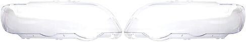 CNARDG24 CLEAR CLEAR Headlamp Lens Lens Cover Shell Laft and Gime Side Side Presention for BMW X5 E53 1999 2000 2001 2002 2003 in Saudi Arabia