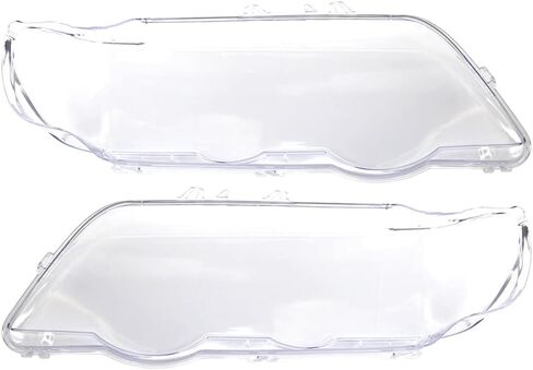 CNARDG24 CLEAR CLEAR Headlamp Lens Lens Cover Shell Laft and Gime Side Side Presention for BMW X5 E53 1999 2000 2001 2002 2003 in Saudi Arabia