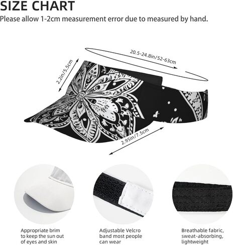 Marble Sports Sun Visor for Women Men, Adjustable Sun Hat Cap Tennis Visor for Beach Pool Golf Outdoor Travel in Saudi Arabia