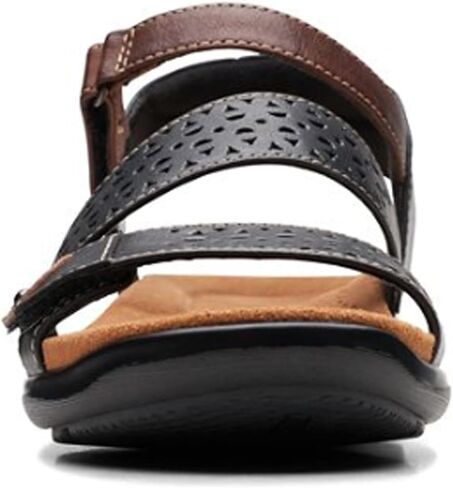 صندل مسطح نسائي من Clarks Kitly Way، جلد الكرز، 10 عرض، 26177801 in Saudi Arabia